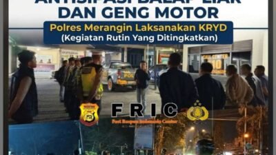 Polres Merangin Melaksanakan Kegiatan Rutin Yang Ditingkatkan (KRYD). Antisipasi Geng Motor dan Balap Liar.