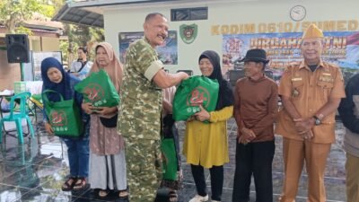 HUT ke-81 TNI, Kodim 0610/Sumedang Hadir untuk Rakyat: Ratusan Warga Dapat Layanan Kesehatan dan Bantuan Sosial