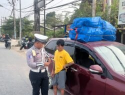 Patroli Lantas Polres Kutim Perkuat Pengawasan Arus Lalu Lintas di Sejumlah Titik Sangatta