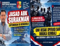 Duka Mengalir untuk Surakman, GWI Kota Tangerang Ketuk Pintu Basarnas Lanjutkan Pencarian Lima Jurnalis