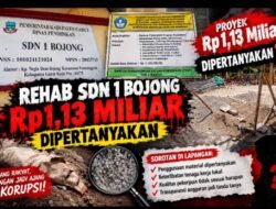 Rehab SDN 1 Bojong Rp1,13 Miliar Dipertanyakan