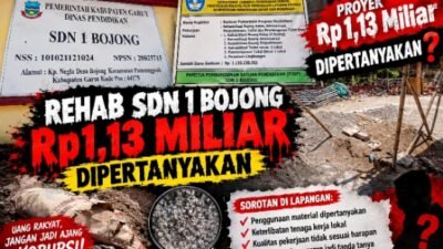 Rehab SDN 1 Bojong Rp1,13 Miliar Dipertanyakan