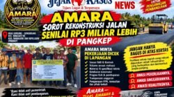 AMARA SOROT REKONSTRUKSI JALAN SENILAI RP3 MILIAR LEBIH DI PANGKEP
