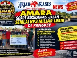 AMARA SOROT REKONSTRUKSI JALAN SENILAI RP3 MILIAR LEBIH DI PANGKEP