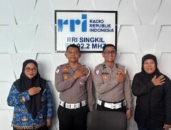 Lewat RRI, Polres Aceh Singkil Ajak Masyarakat Tertib Berlalu Lintas