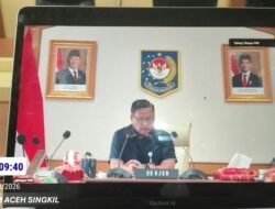 Perkuat Sinergi Pascabencana, Pemkab Aceh Singkil Ikuti Rakor Satgas Percepatan Rehabilitasi dan Rekonstruksi