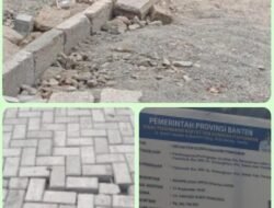 Pemasangan Pavling PSU di Pandeglang Diduga Asal Jadi
