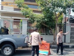 Polsek Garut Kota Tindak Lanjuti Keluhan Pengendara, Barrier Dipasang di Depan Stasiun Garut