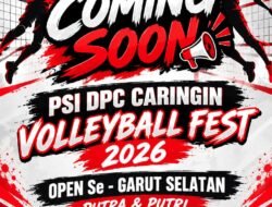 PSI DPC Caringin Mulai Bergerak, Hadir Bersama Masyarakat Pencinta Bola Voli