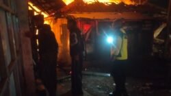 Polisi Cek TKP Kebakaran Hebat Pasar Andir Bayongbong