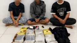 *Ditresnarkoba Polda Kaltim Amankan Tiga Pemuda, Sita Sabu Seberat 12,5 Kilogram di Samarinda*