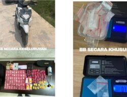 Satresnarkoba Polres Kutim Amankan Tiga Orang, Sita 54 Paket Sabu Seberat 30,35 Gram