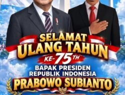 Mus Mulyadi Sekjend FRIC Jabar Ucapkan Selamat Ulang Tahun ke-75 Kepada Presiden RI Prabowo Subianto