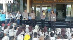 Dukungan Pendidikan Karakter Usia Dini, Sat Lantas Polres Kuningan Sambut Puluhan Siswa TK Negeri Luragung Landeuh