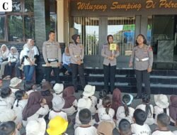 Dukungan Pendidikan Karakter Usia Dini, Sat Lantas Polres Kuningan Sambut Puluhan Siswa TK Negeri Luragung Landeuh
