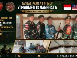 Gencarkan Komsos dan Edukasi Hukum, Satgas Pamtas Yonarmed 13/Nanggala Terima Penyerahan Sukarela 1 Pucuk Senjata Api Rakitan dari Warga Perbatasan