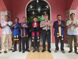 Kapolres Aceh Singkil Sambangi Gereja Resor Kuta Kerangan, Perkuat Silaturahmi Antarumat Beragama