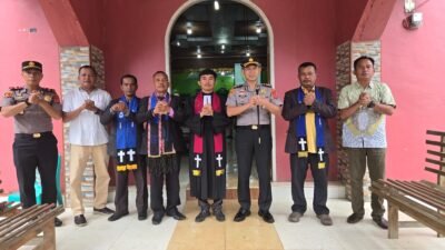 Kapolres Aceh Singkil Sambangi Gereja Resor Kuta Kerangan, Perkuat Silaturahmi Antarumat Beragama