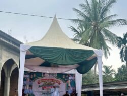 Ketua DPK BKPRMI Kecamatan Peudawa Memberikan Kata Sambutan Kegiatan Festival Anak Soleh Indonesia (FASI) Ke II Kecamatan Peudawa.